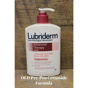 Lubriderm advance therapy lotion fragrance free extra dry skin 16 fl.oz
